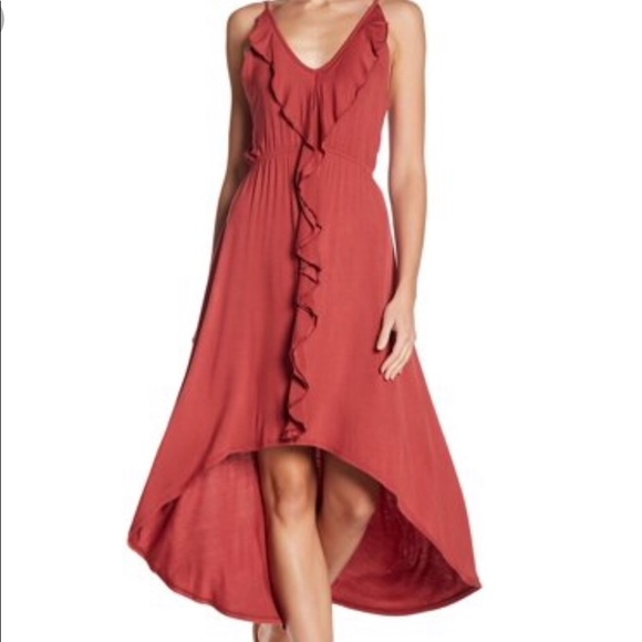 The Vanity Room Dresses & Skirts - The Vanity Room Ruffled High-Low Maxi Dress